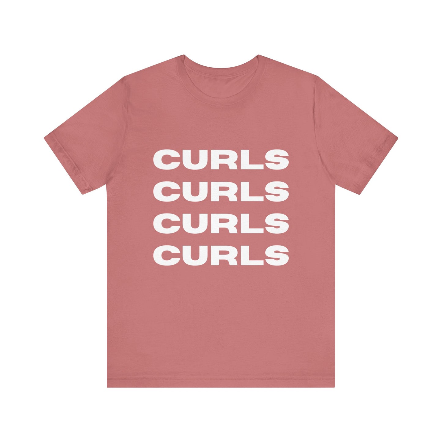 Curls Tee, Relaxed Unisex Jersey Short Sleeve Shirt, Perfect for Curly hair Friends, Everyday Wear, Gift for curly hair enthusiasts