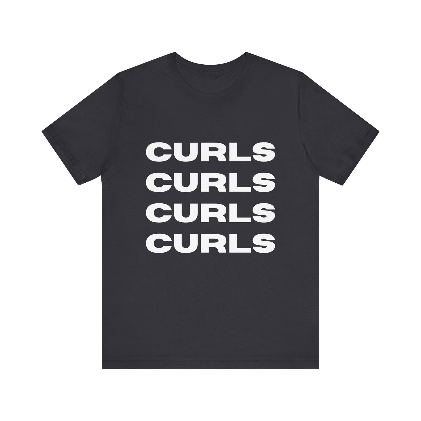 Curls Tee, Relaxed Unisex Jersey Short Sleeve Shirt, Perfect for Curly hair Friends, Everyday Wear, Gift for curly hair enthusiasts