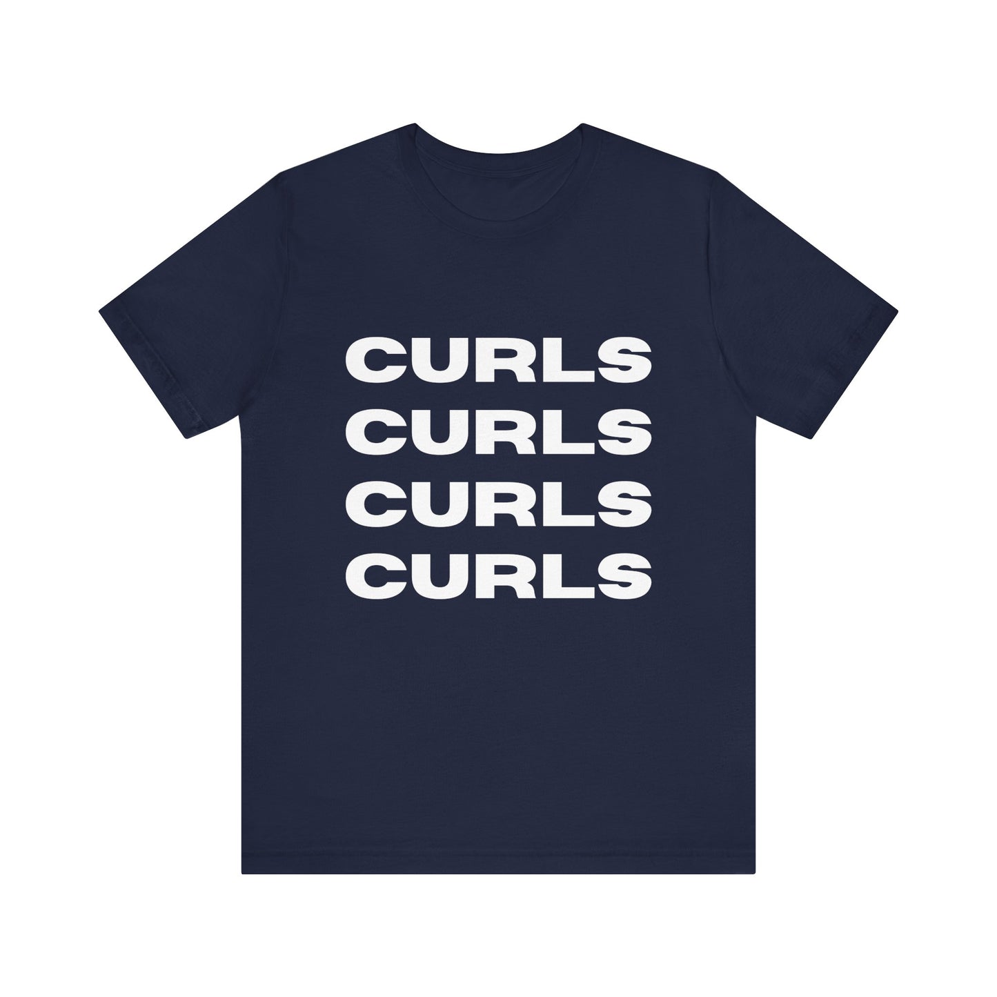 Curls Tee, Relaxed Unisex Jersey Short Sleeve Shirt, Perfect for Curly hair Friends, Everyday Wear, Gift for curly hair enthusiasts