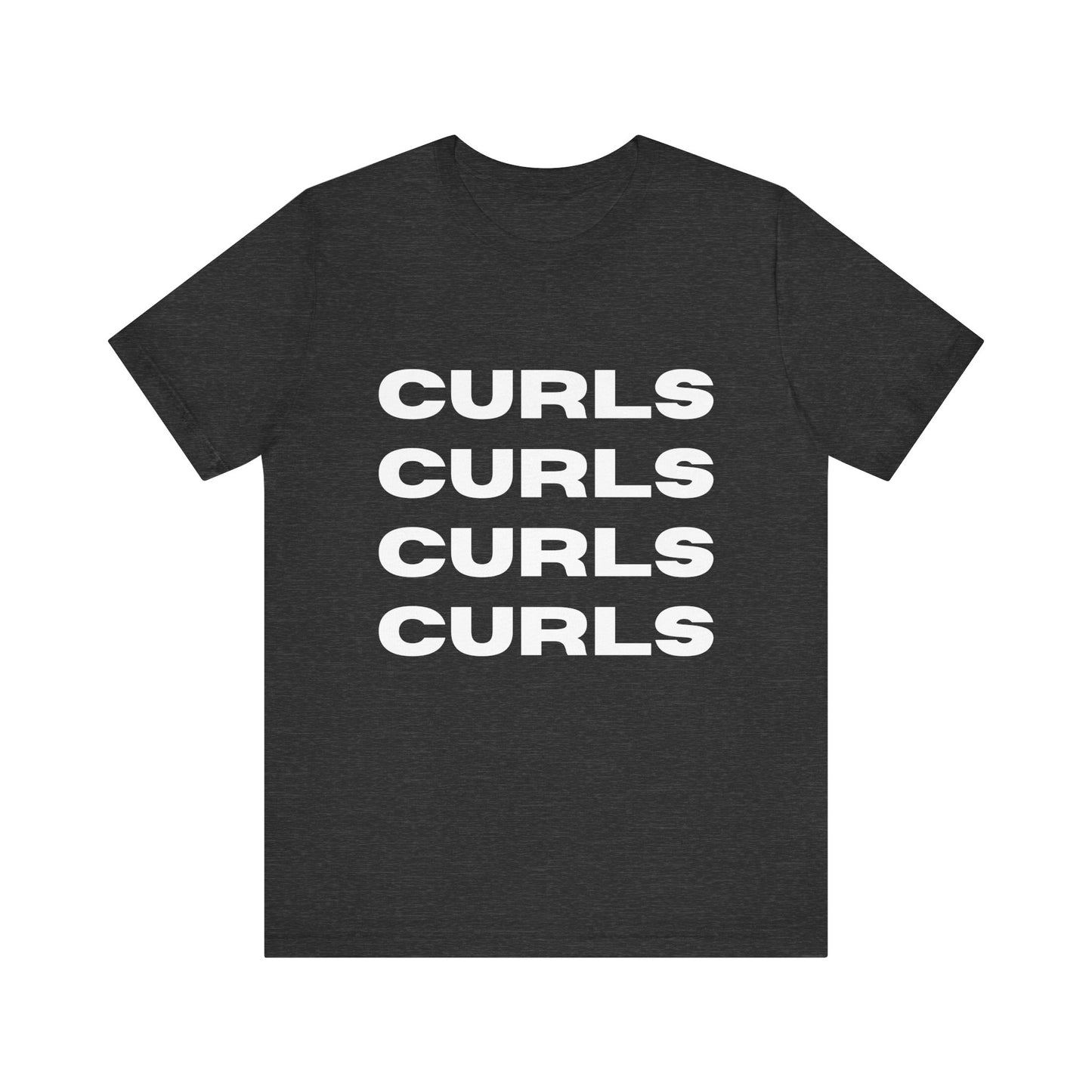 Curls Tee, Relaxed Unisex Jersey Short Sleeve Shirt, Perfect for Curly hair Friends, Everyday Wear, Gift for curly hair enthusiasts