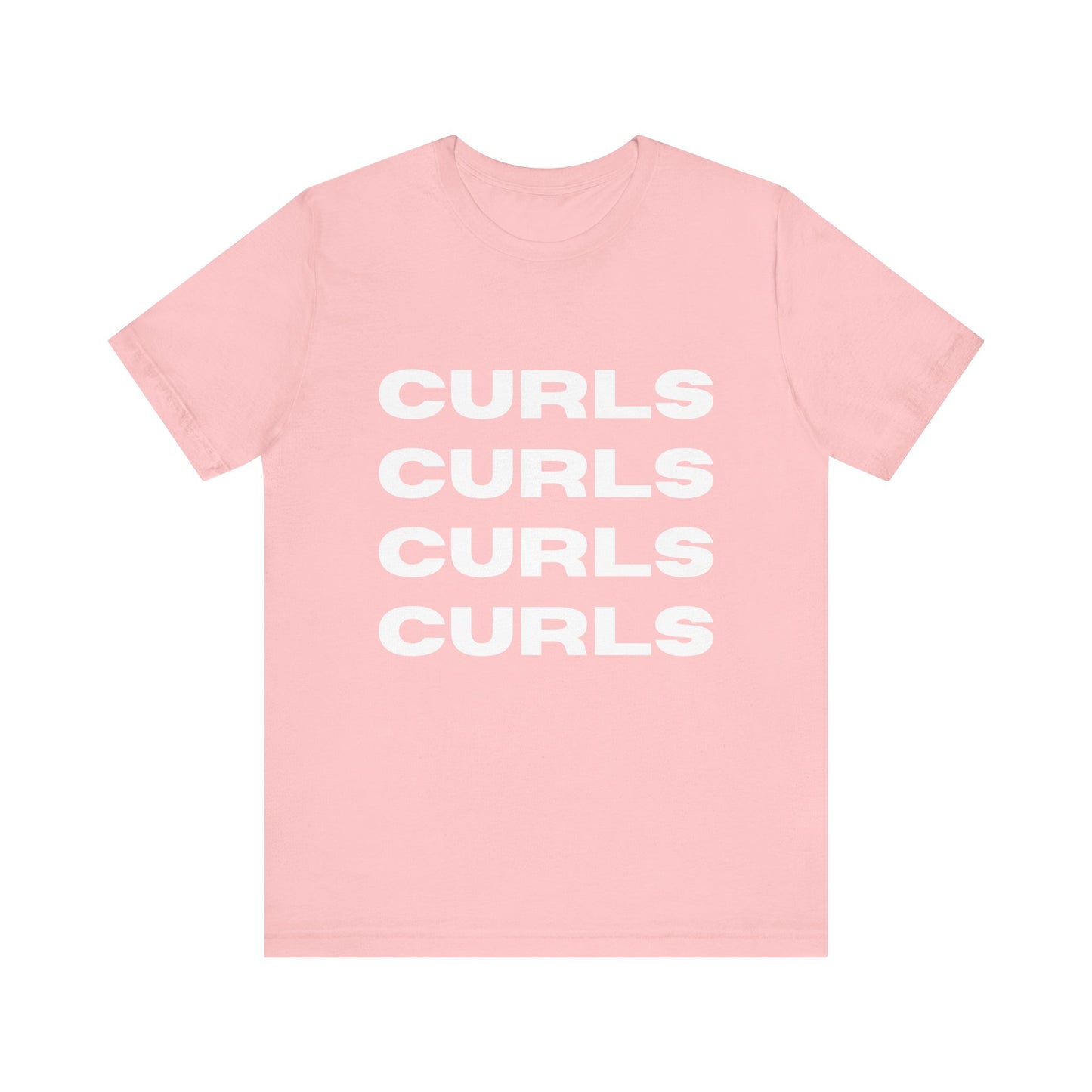 Curls Tee, Relaxed Unisex Jersey Short Sleeve Shirt, Perfect for Curly hair Friends, Everyday Wear, Gift for curly hair enthusiasts