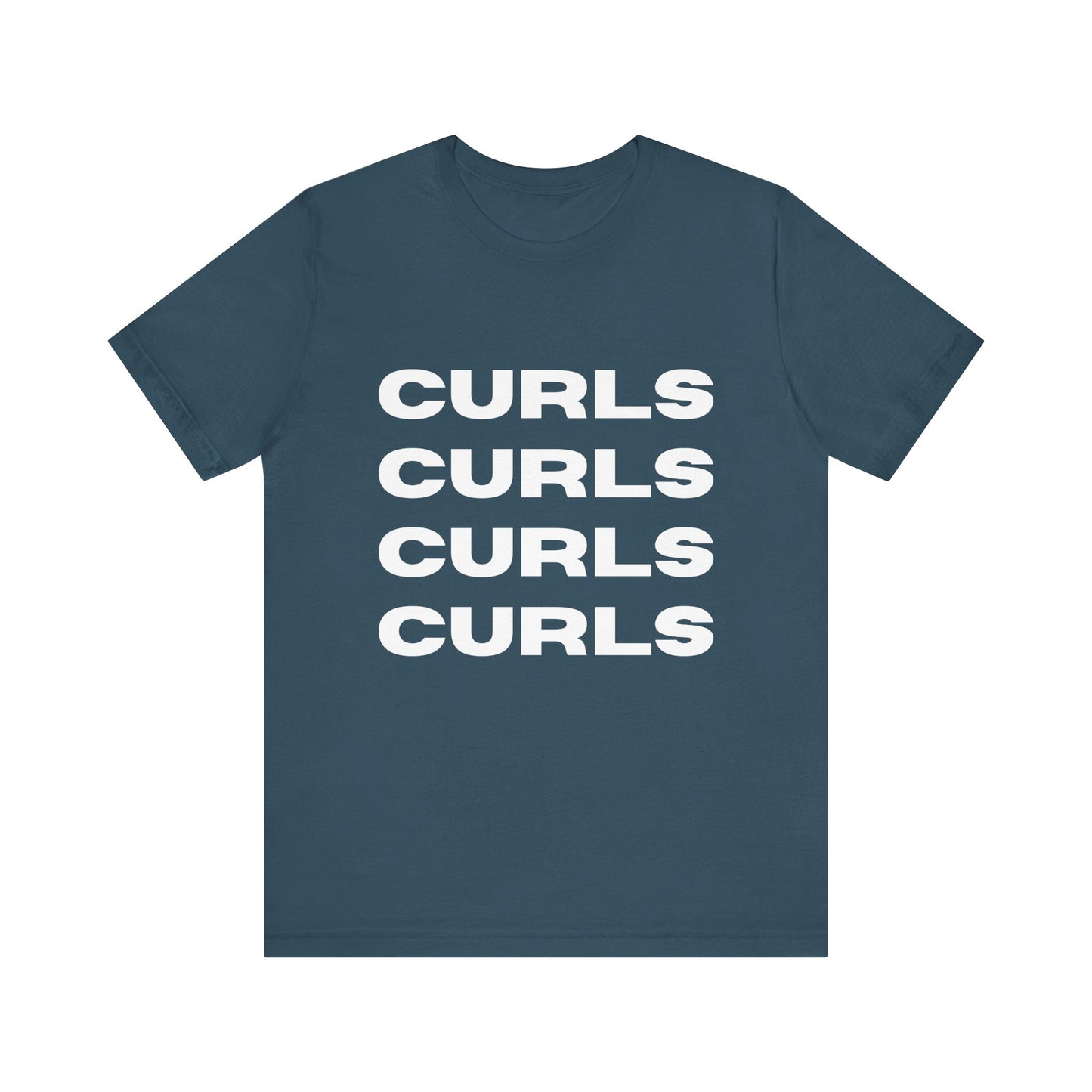 Curls Tee, Relaxed Unisex Jersey Short Sleeve Shirt, Perfect for Curly hair Friends, Everyday Wear, Gift for curly hair enthusiasts
