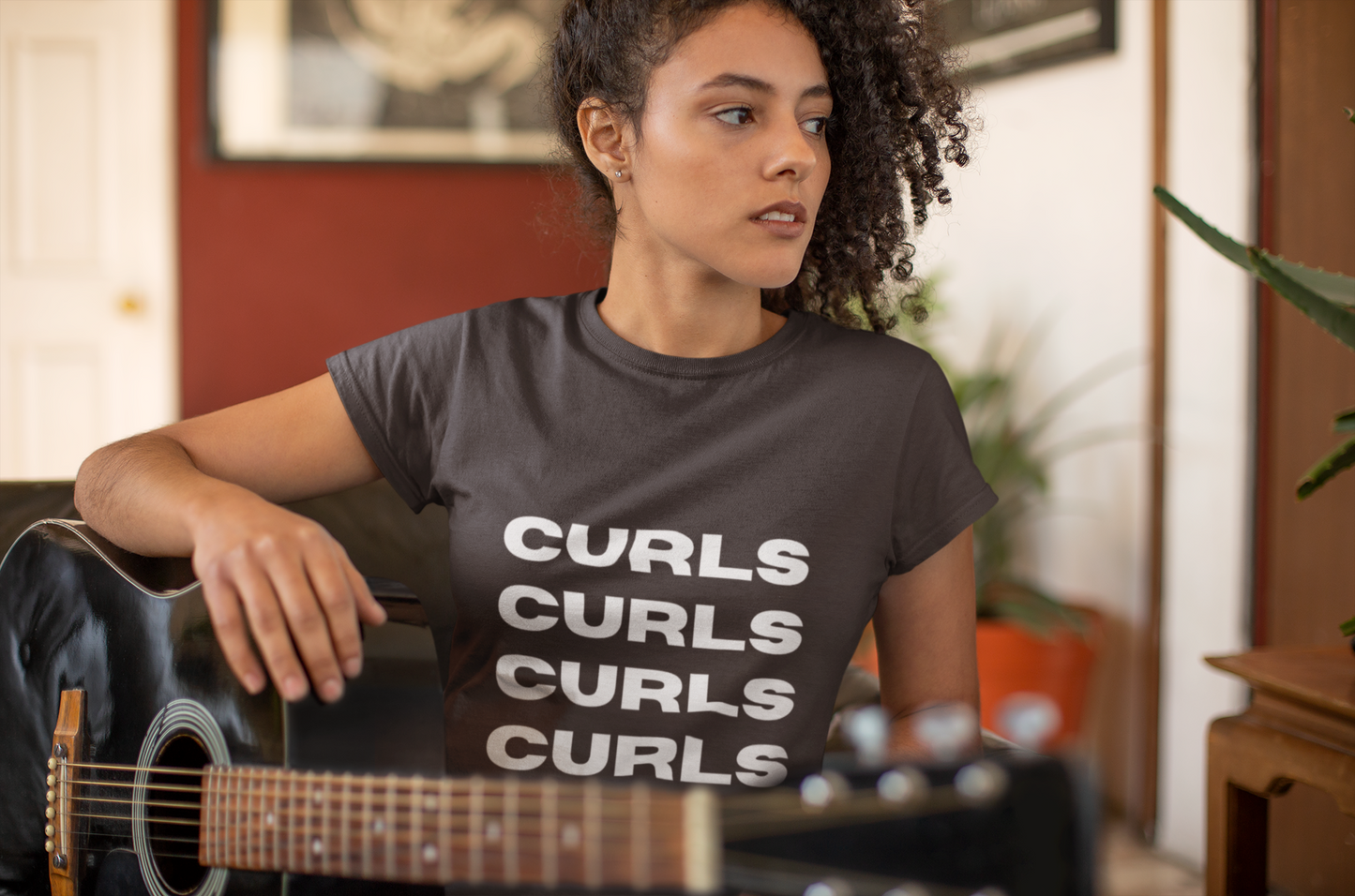 Curls Tee, Relaxed Unisex Jersey Short Sleeve Shirt, Perfect for Curly hair Friends, Everyday Wear, Gift for curly hair enthusiasts