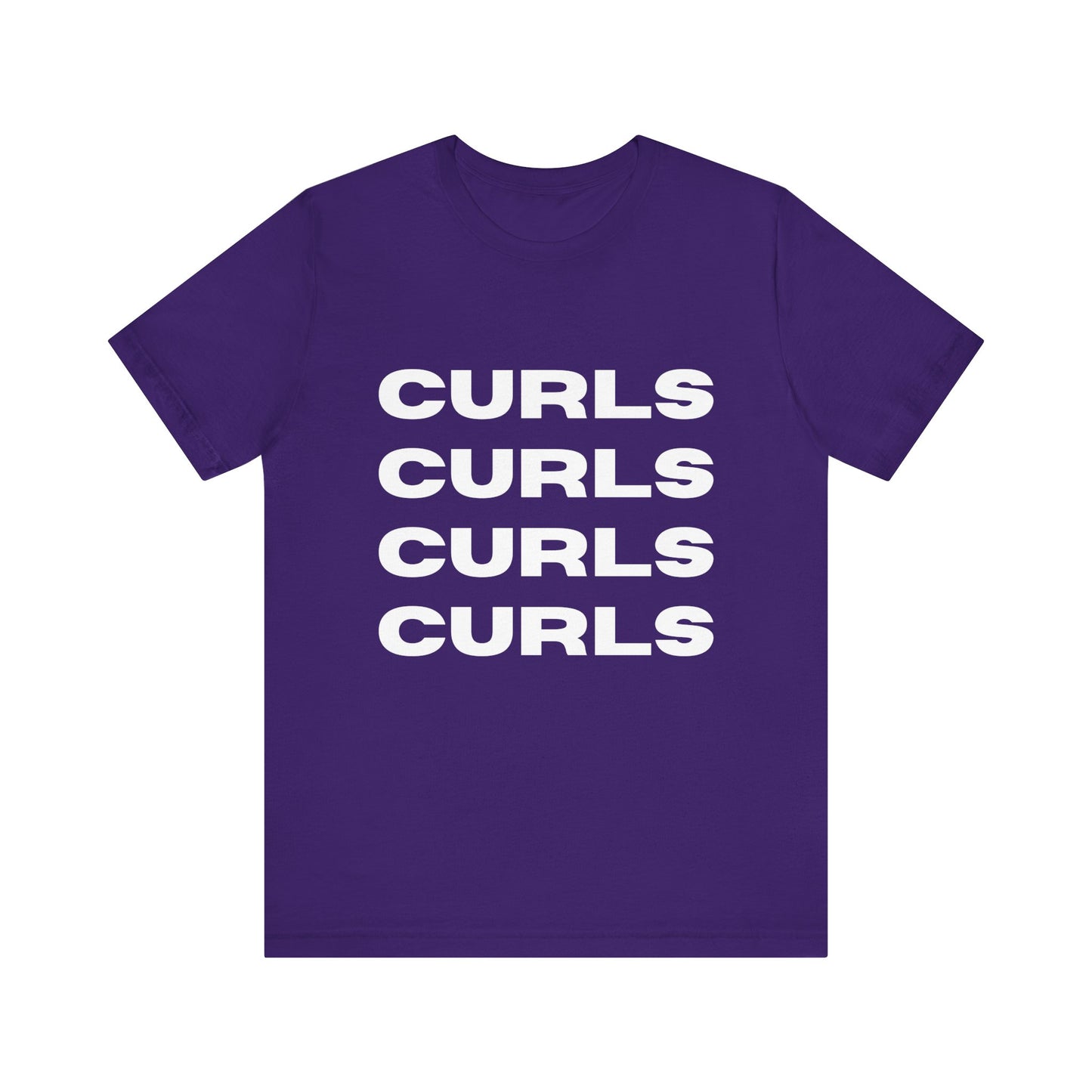 Curls Tee, Relaxed Unisex Jersey Short Sleeve Shirt, Perfect for Curly hair Friends, Everyday Wear, Gift for curly hair enthusiasts