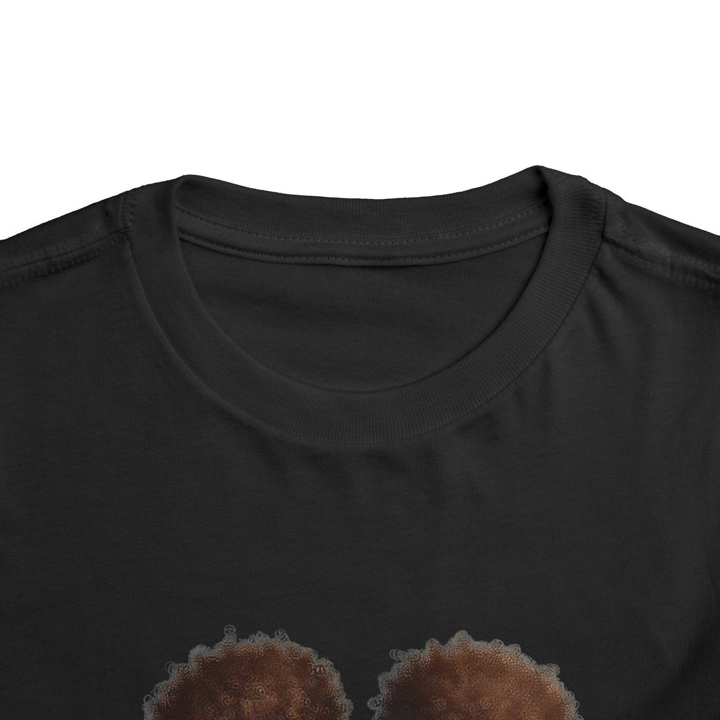 Toddler Tee - Cute and Playful Afro Puffs Girl Graphic Shirt