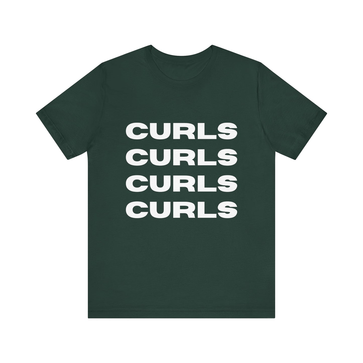 Curls Tee, Relaxed Unisex Jersey Short Sleeve Shirt, Perfect for Curly hair Friends, Everyday Wear, Gift for curly hair enthusiasts