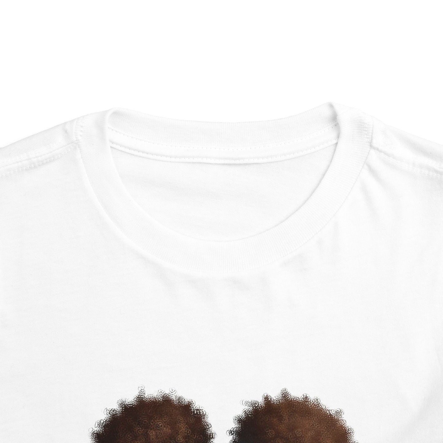 Toddler Tee - Cute and Playful Afro Puffs Girl Graphic Shirt