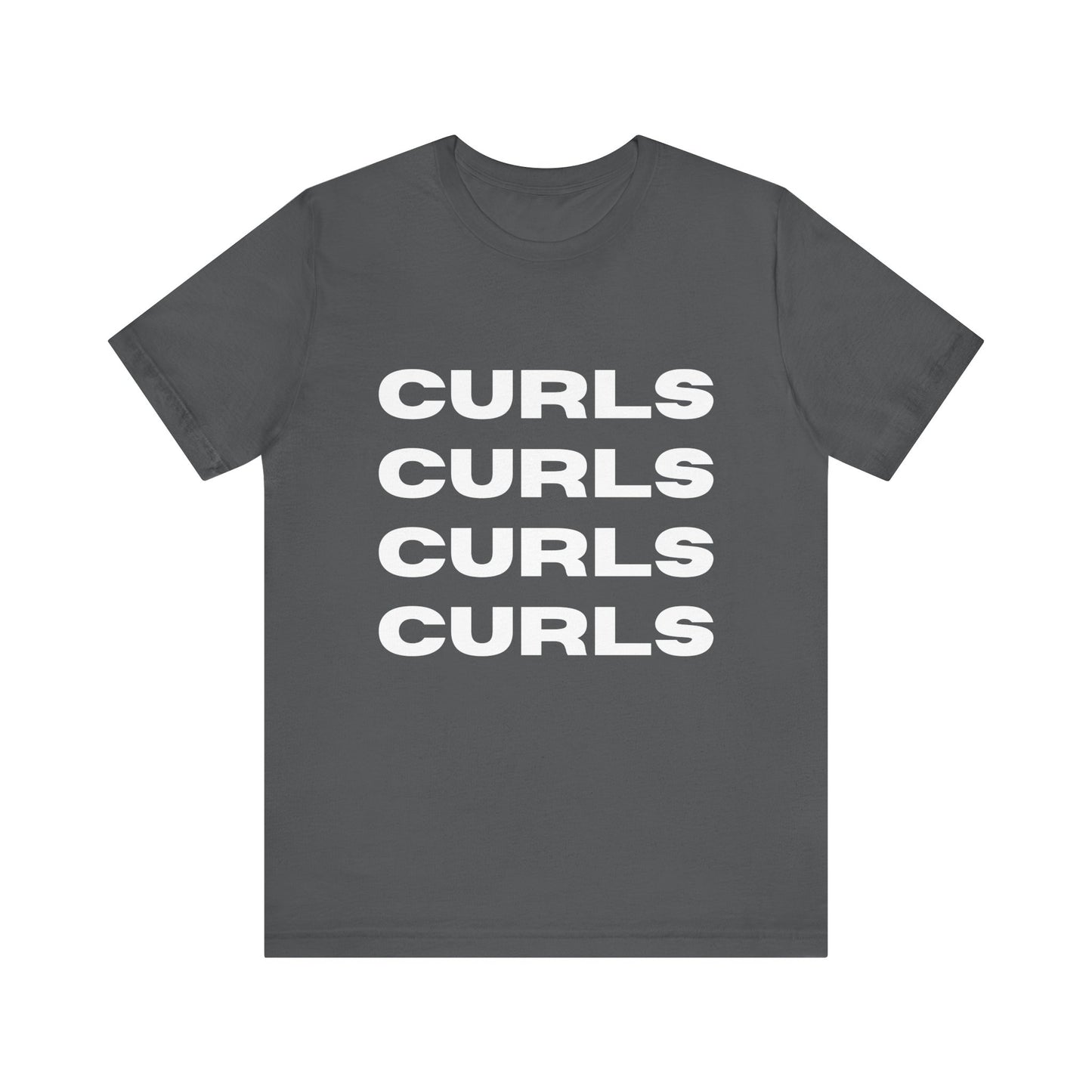 Curls Tee, Relaxed Unisex Jersey Short Sleeve Shirt, Perfect for Curly hair Friends, Everyday Wear, Gift for curly hair enthusiasts
