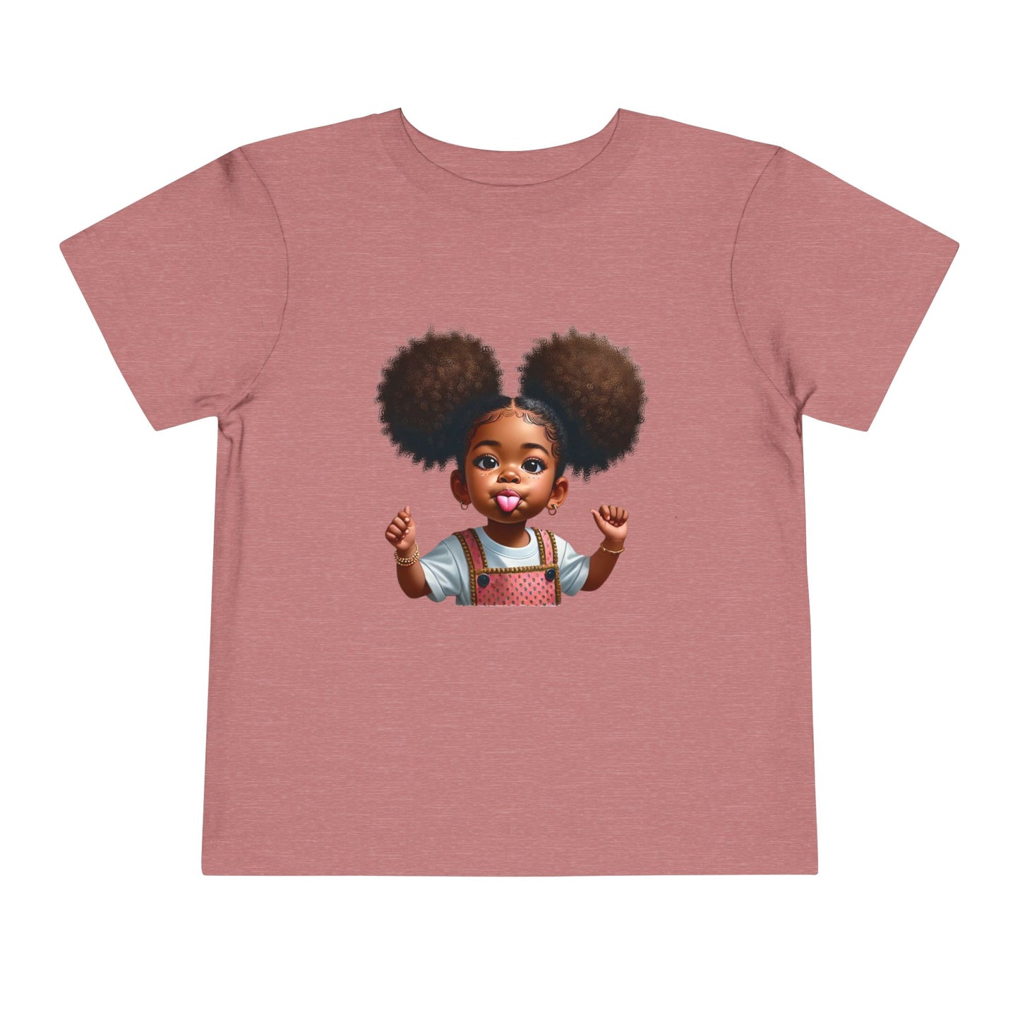 Toddler Tee - Cute and Playful Afro Puffs Girl Graphic Shirt