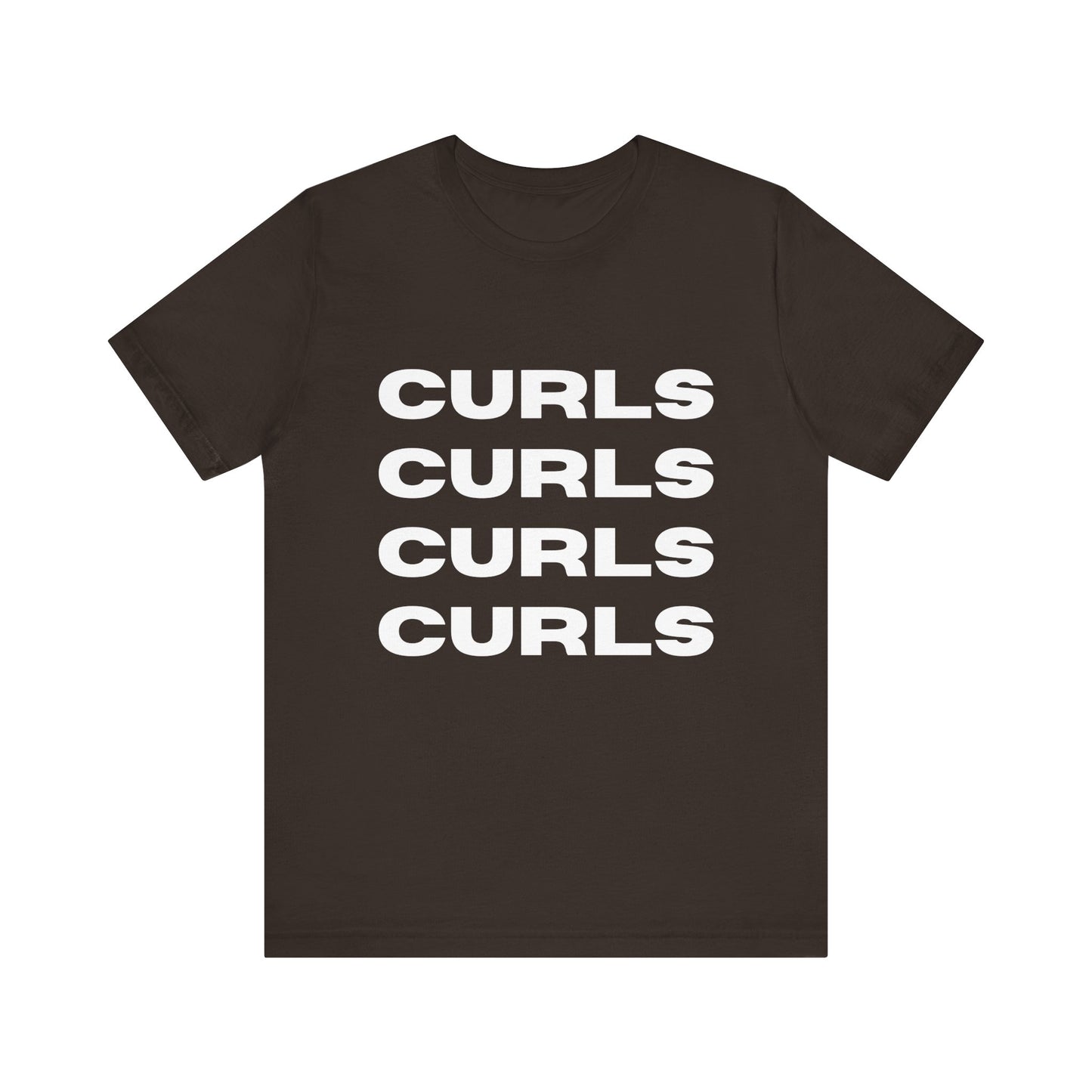 Curls Tee, Relaxed Unisex Jersey Short Sleeve Shirt, Perfect for Curly hair Friends, Everyday Wear, Gift for curly hair enthusiasts