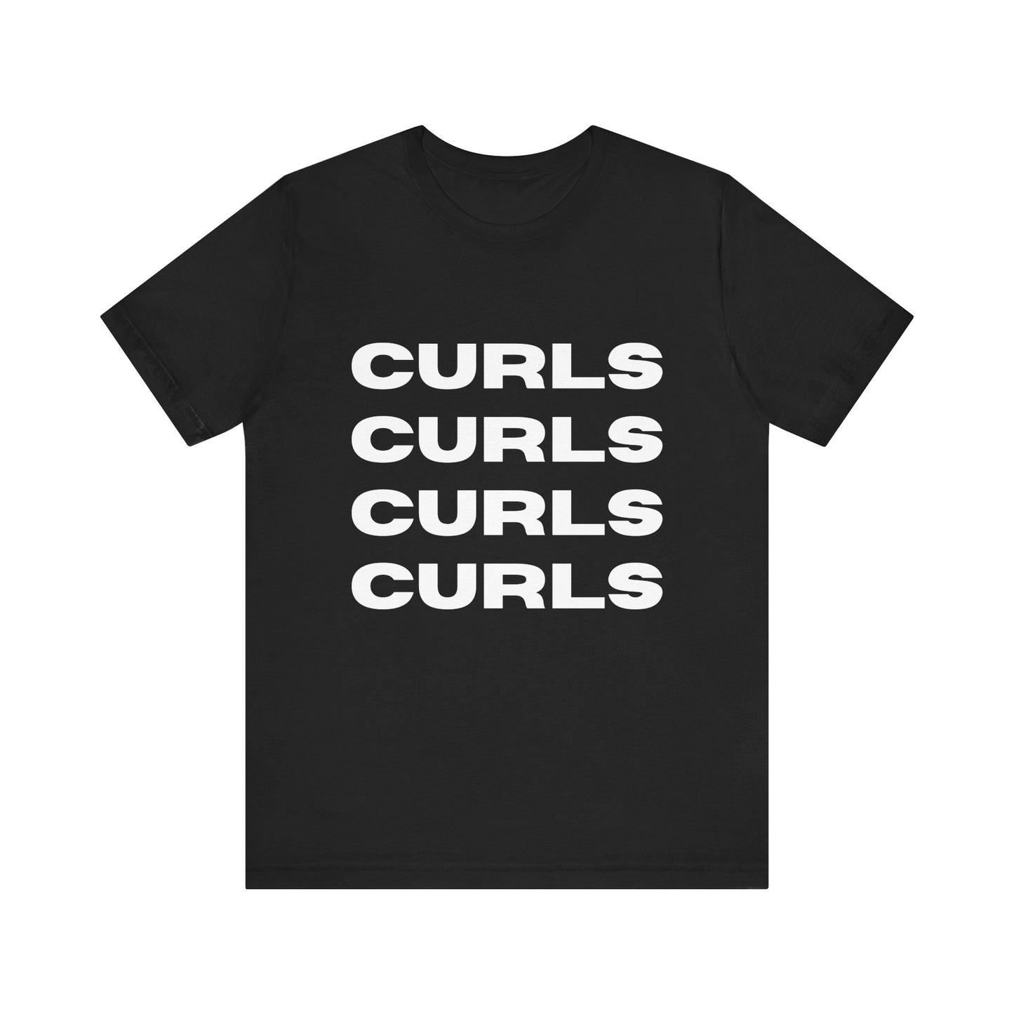 Curls Tee, Relaxed Unisex Jersey Short Sleeve Shirt, Perfect for Curly hair Friends, Everyday Wear, Gift for curly hair enthusiasts
